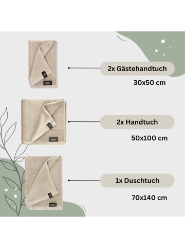 Schöner Wohnen Kollektion Handtuch Set SENSE in Beige
