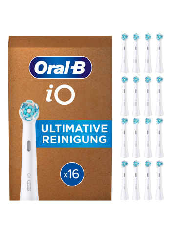 Oral-B Aufsteckbürsten "iO - Ultimative Reinigung" in Weiß (16er-Pack)