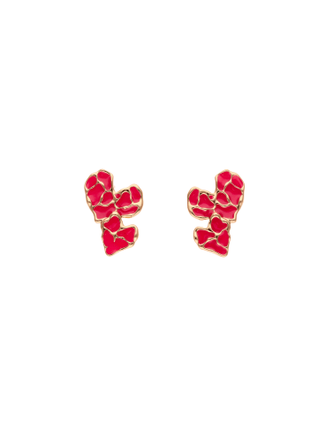 myMo Women Stud Earrings in Rose Gold Pink