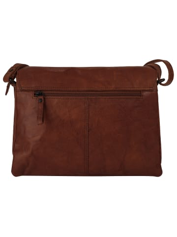 SPIKES & SPARROW Umhängetasche in cognac