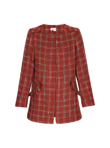 IZIA Coat in orange multicolor