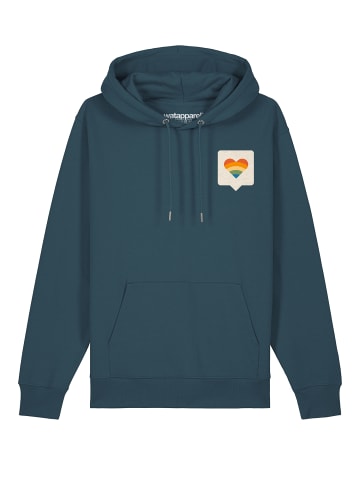 wat? Apparel Sweatshirt Von Herzen in Petrol