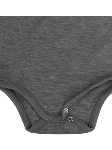 Normani Outdoor Sports Baby Merino Langarm Wickelbody und Hose in Anthrazit