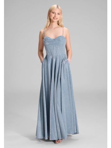 HEY KYLA Abendkleid in hellblau silber - 0002