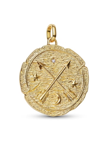 Pandora Anhänger Medaillon Goldfarben Gekreuzte Pfeile