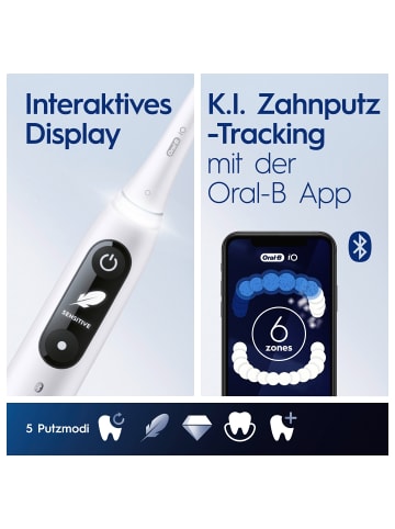 Oral-B Munddusche "OxyJet + iO 6" in Weiß