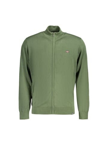 NORWAY 1963 Grün Baumwolle Herren Strickjacke