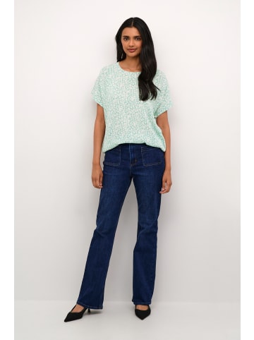 Kaffe Bluse ärmellos KAamber Loose fit in Granite Green/ Chalk Flower