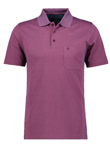 Ragman Softknit-Polo Fischernetz in Violett