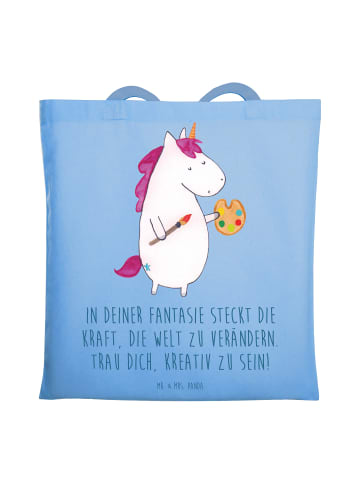 Mr. & Mrs. Panda Jutebeutel Die Freude an der Kreativität entdec... in Sky Blue