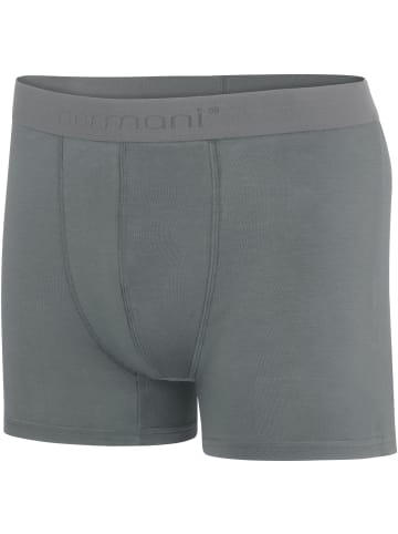 normani 12 Herren Viskose-Boxershorts in Hellgrau