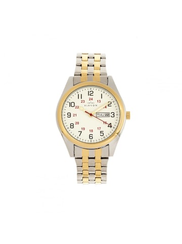 Elevon Gann Armbanduhr mit Wochentags- und Datumsanzeige in Gold/Silver