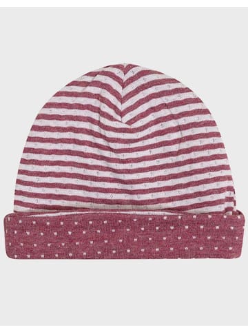 OrganicEra Baby-Mütze in Bordeaux Melange