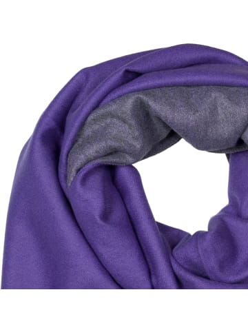 styleBREAKER Schal in Violett-Dunkelgrau