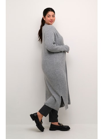 KAFFE curve Strickjacke KCrinye in Grey Melange