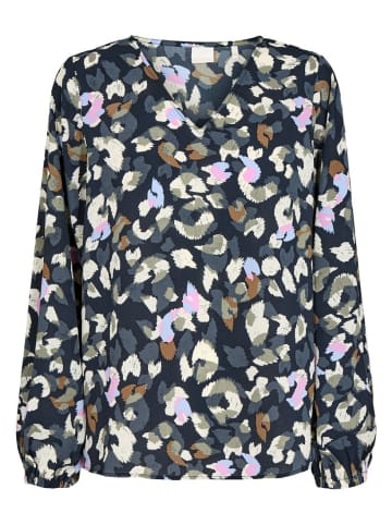 NÜMPH Langarmbluse für Damen in dunkel-blau