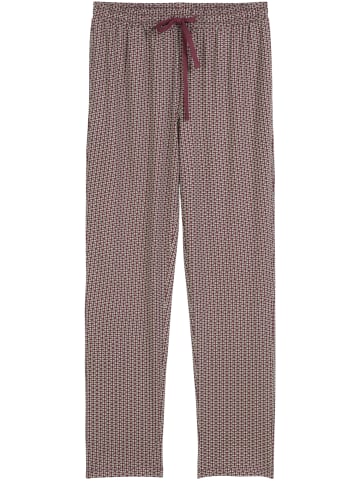 Marc O'Polo Pyjamahose Mix N Match Cotton in cherry lacquer GEO print