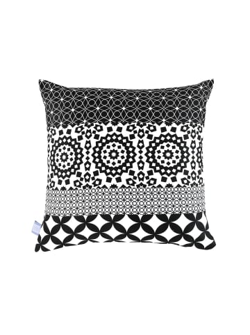 Kayoom Dekokissen Stereo 125 - 45cm x 45cm in schwarz - weiß