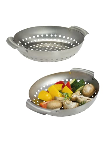 bremermann 2-er-Set Grillkorb (27 x 6 x 22,5 cm) in Edelstahl