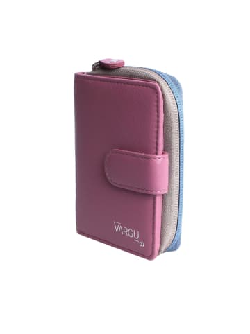 VARGU Echtleder Geldbörse VINEM 1-A in mauve - grey