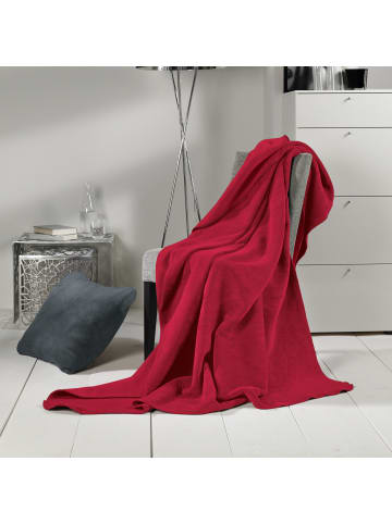 Erwin Müller Baumwolle Wohndecke in rot