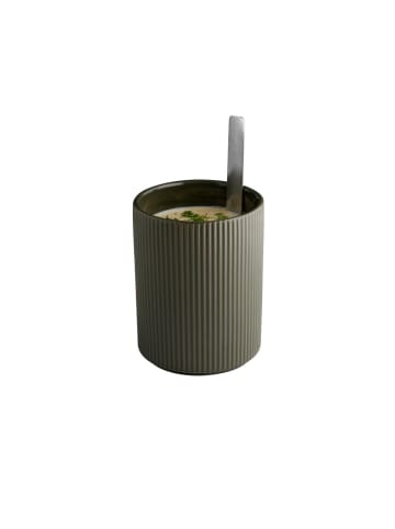 APS Dressingtopf THE GRID in braun - Ø 12,5 cm, H: 16,5 cm 1,3 Liter