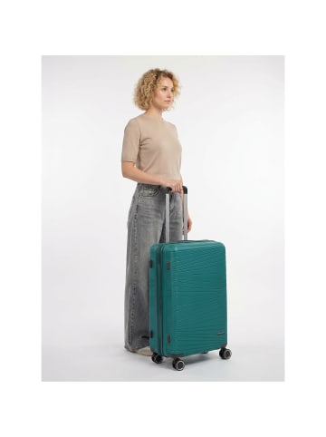 Franky Dallas 3.0 4 Rollen Trolley M 65 cm mit Dehnfalte turquoise