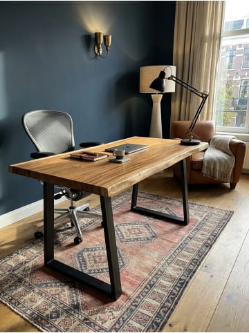 KADIMA DESIGN Schreibtisch Massivholz Baumkante, Arbeitszimmer, Geräumig