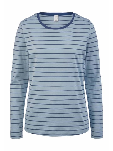 Hessnatur Schlafshirt in helles jeansblau