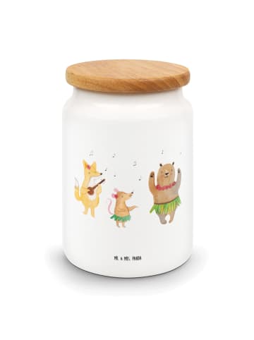 Mr. & Mrs. Panda Vorratsglas Waldtiere Aloha ohne Spruch in Weiß