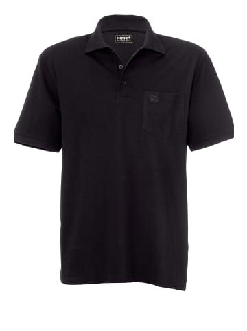 Men Plus Poloshirt in schwarz