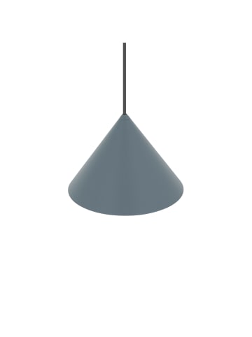 Licht-Erlebnisse Pendelleuchte Ø 20.5 x (T)130 cm in Umbra Blau