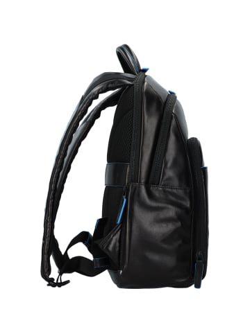 Piquadro Blue Square Revamp Rucksack RFID Leder 39 cm Laptopfach in black