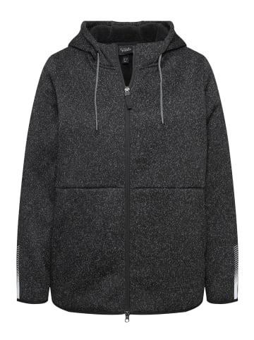 Ulla Popken Sweatjacke in schwarz