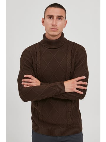 !SOLID Strickpullover SDTerence 21105731  Toller Rollkragenpullover mit Strukturmuster in Braun