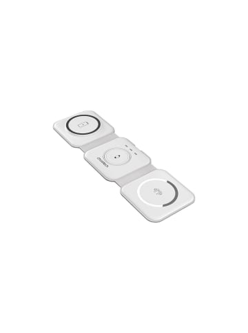 Wisam® Choetech 3in1 magnetisches kabelloses Ladegerät 15W (weiß)