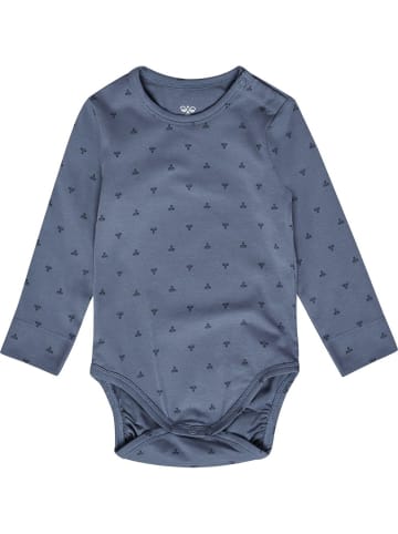 Hummel Kinder Langarmbody "Hmlmini Bee Aop Body L/S" in Blau