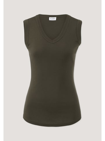 Hessnatur Softrib Top in vintage oliv