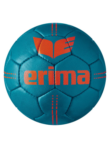 erima Pure Grip Heavy Handball in petrol/fiery coral