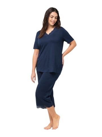 Ulla Popken Pyjama in nachtblau
