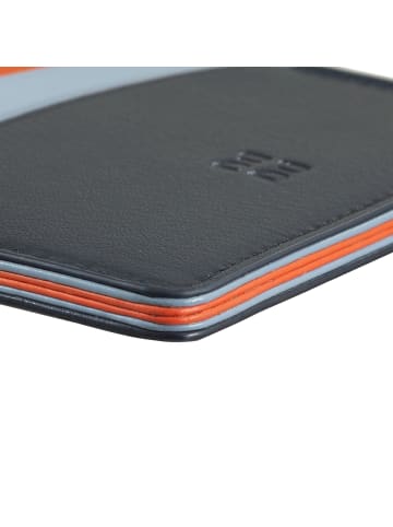 DuDu Boracay Kreditkartenetui Leder 10 cm in navy