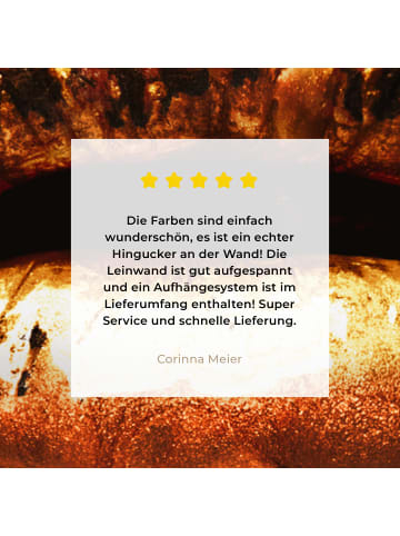 MuchoWow Leinwand bilder Luxus Lippen (BxH)