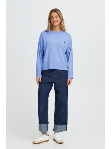 Fransa Langarm FRMELANI Loose fit in DELLA ROBBIA BLUE MEL W EMB