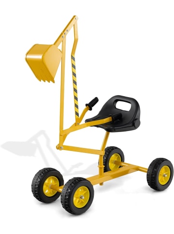 COSTWAY Sitzbagger 360° drehbar in Gelb