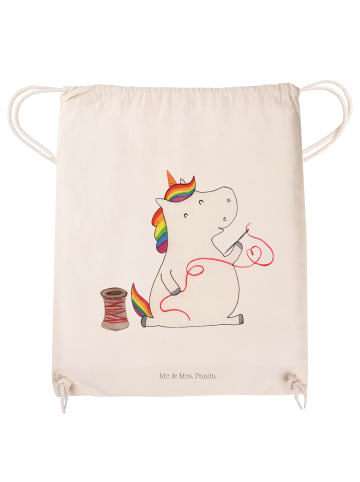 Mr. & Mrs. Panda Stoffbeutel Einhorn Näherin ohne Spruch in Creme