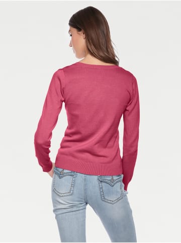 Heine Rundhals-Pullover in pink