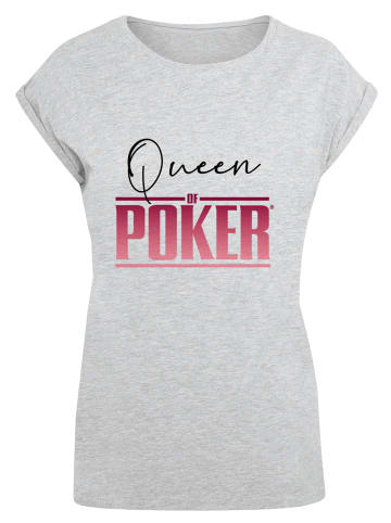 F4NT4STIC T-Shirt Queen of Poker in grau meliert