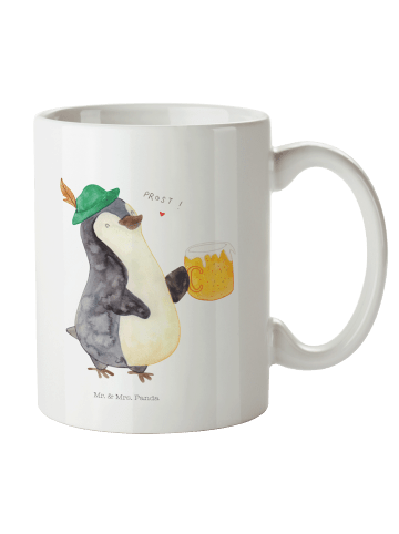 Mr. & Mrs. Panda Tasse Pinguin Bier ohne Spruch in Weiß