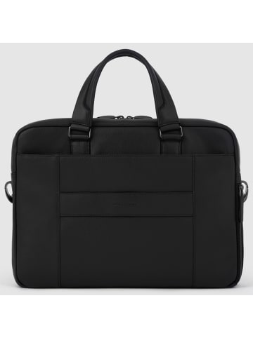 Piquadro Modus Aktentasche Leder 39.5 cm Laptopfach in black