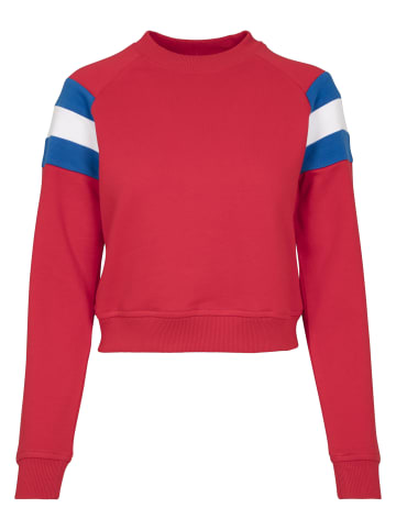 Urban Classics Sweater in firered/brightblue/white